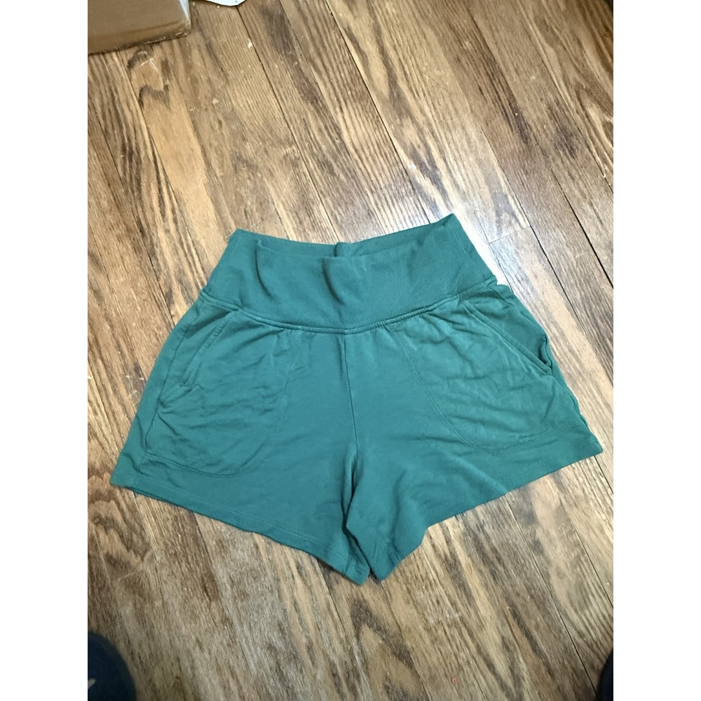 Athleta Women's High-Rise Cozy Knit Lounge Shorts - Teal Green (Size Small)